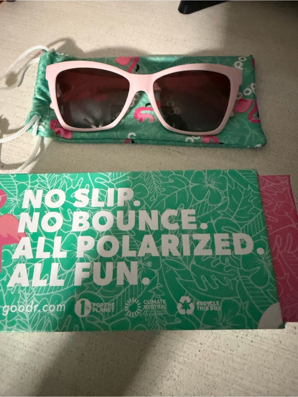 Goodr Pink Polarized Sunglasses